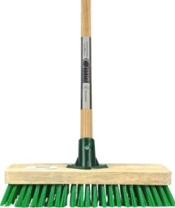 Synx Tools Tegelborstel 28cm - Mosbezem - Schrobbezem - Bezem - Mos - Onkruidborstel - Veger - Harde Borstel- Bezem Met Steel 120cm -Tuingereedschaps winkel 1012x1200