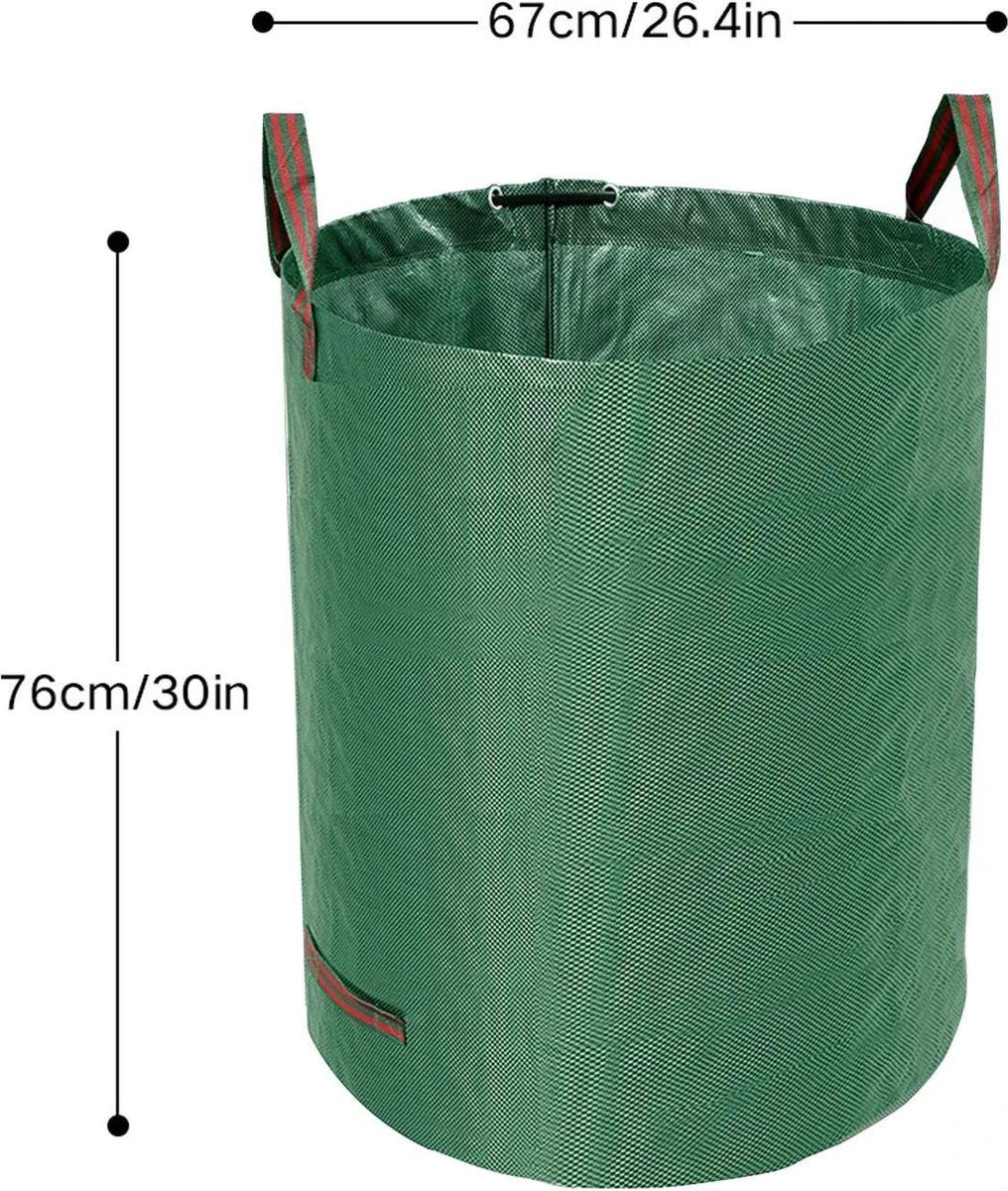 Tuin Afvalzakken - 2 Stuks - Opvouwbare Afvalzak - Tuin Afvalzak - Bladzakken - Waterstotend Tuinafvalzak - 270L 8 Tuin Afvalzakken - 2 Stuks - Opvouwbare Afvalzak - Tuin Afvalzak - Bladzakken - Waterstotend Tuinafvalzak - 270L - Afbeelding 6