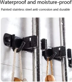 BOTC Bezemhouder - 5 Houders 6 Haken - Gereedschapshouder - Zeflklevend - Bezem Ophangsysteem - Ophanghaken - Tuingereedschap -Tuingereedschaps winkel 1043x1200 1