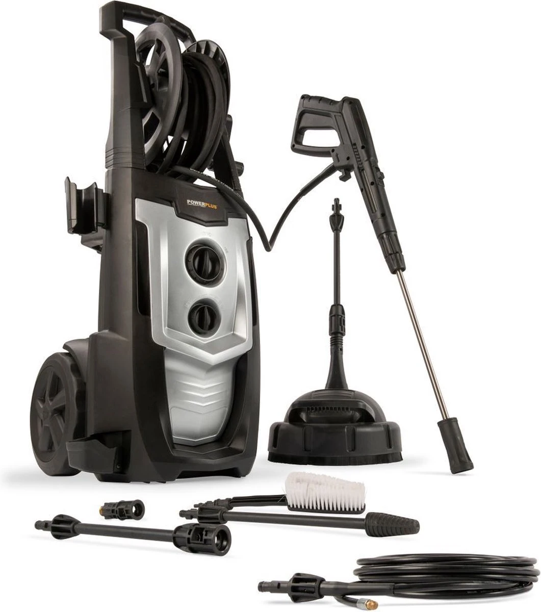 Powerplus POWXG90425 Hogedrukreiniger - 2500W - Max. 195 Bar - 468 L/h - Incl. 8m Slang, Terrasreiniger En Accessoires - Reiniger Voor Auto, Fiets En Meubelen 3 Powerplus POWXG90425 Hogedrukreiniger - 2500W - Max. 195 Bar - 468 L/h - Incl. 8m Slang, Terrasreiniger En Accessoires - Reiniger Voor Auto, Fiets En Meubelen