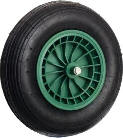 Kruiwagen Wiel 4.00 - 8 Luchtband Lijnprofiel - Asdiameter 20mm -Tuingereedschaps winkel 1074x1200