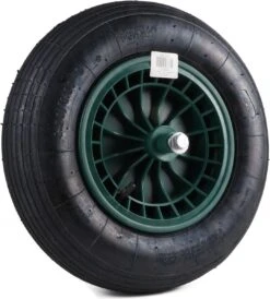 Kruiwagen Wiel 4.00 - 8 Luchtband Lijnprofiel - Asdiameter 20mm -Tuingereedschaps winkel 1080x1200