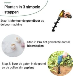 MaatWorkz - Grondboor - 25 CM - Boormachine - Bollenplanter - Moestuin - Palenboor - Boor - Tuin 17 MaatWorkz - Grondboor - 25 CM - Boormachine - Bollenplanter - Moestuin - Palenboor - Boor - Tuin -Tuingereedschaps winkel 1138x1200