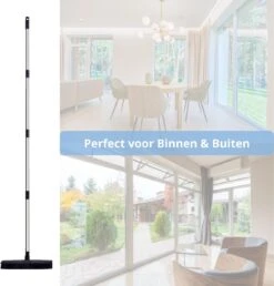 De Blaffende Kat 2 In 1 Rubberen Bezem – Bezem Binnen & Buiten – Vloerwisser Met Steel - Vloertrekker – Veger - Extra Lang 160cm -Tuingereedschaps winkel 1149x1200 4