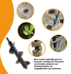 Grondboor Voor Boormachine - 8x25 Cm - Zwart 16 Grondboor Voor Boormachine - 8x25 Cm - Zwart -Tuingereedschaps winkel 1157x1200 4