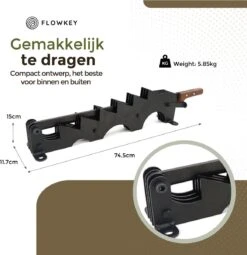 Flowkey® Houtklover XL - Houtsplijter Bijl - Houtkliever Kloofwig Gietijzer - Voor Hout & Aanmaakhout - Inclusief Gratis Bevestigingsset -Tuingereedschaps winkel 1163x1200