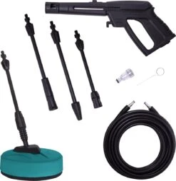 VONROC Hogedrukreiniger V18-2 1800W – 140 Bar – 420 L/h – Incl. 8m Slang, Geïntegreerde Reinigingsmiddelen Tank, Terrasreiniger, Spuitstukken En Accessoires -Tuingereedschaps winkel 1166x1200 2