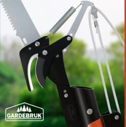 Gardebruk Takkenzaag Telescopisch - 2in1 Zaag & Snoeischaar - Oranje -Tuingereedschaps winkel 1188x1200 5