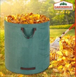 Gardebruk Tuinafvalzak - 2 Stuks 280L – 77x67cm/Opvouwbaar - Groen -Tuingereedschaps winkel 1189x1200