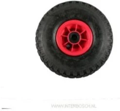 Benson Bolderkarwiel Steekwagenwiel Met Luchtband 3.00-4 | Asgatdiameter 20mm Rollager | Hoogte Wiel 26cm -Tuingereedschaps winkel 1200x1114