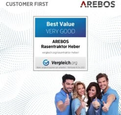 AREBOS Zitmaaierkrik Zitmaaier Kriksysteem Krik Hijstoestel Reinigingshulp 400kg -Tuingereedschaps winkel 1200x1135 1