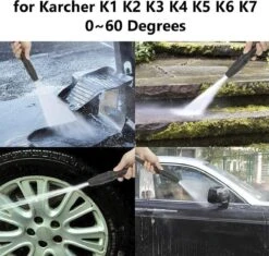 Merkloos 140 Bar Hogedrukspuitlans - Hogedrukreiniger Kärcher-opzetstuk - Verstelbare Sproeikop Voor Karcher Hogedrukreiniger - Accessoire Voor Karcher K1 K2 K3 K4 K5 K6 K7 -Tuingereedschaps winkel 1200x1140 4