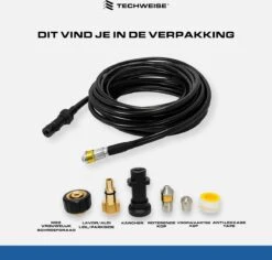 Techweise - Rioolslang Voor O.a. Kärcher - 15M - Met Roterende En Voorwaartse Kop 12 Techweise - Rioolslang Voor O.a. Kärcher - 15M - Met Roterende En Voorwaartse Kop -Tuingereedschaps winkel 1200x1145 2