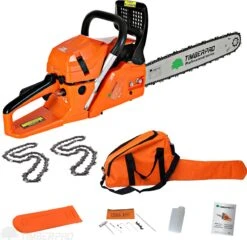 TIMBERPRO - Kettingzaag - 62 Cc - Benzine - Zwaardlengte 50 Cm - Met Transportzak - Met 2e Ketting 17 TIMBERPRO - Kettingzaag - 62 Cc - Benzine - Zwaardlengte 50 Cm - Met Transportzak - Met 2e Ketting -Tuingereedschaps winkel 1200x1164 2