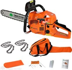 TIMBERPRO - Kettingzaag - 62 Cc - Benzine - Zwaardlengte 50 Cm - Met Transportzak - Met 2e Ketting 15 TIMBERPRO - Kettingzaag - 62 Cc - Benzine - Zwaardlengte 50 Cm - Met Transportzak - Met 2e Ketting -Tuingereedschaps winkel 1200x1165 2