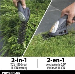 Powerplus POWEG4500 Gras-/Heggenschaar Accu - 7.2V - Snoeien En Knippen - Zwaardlengte 83/120mm - Mesafstand 8mm - Incl. 1,5Ah Accu En Lader - Haagschaar Voor Tuinonderhoud 10 Powerplus POWEG4500 Gras-/Heggenschaar Accu - 7.2V - Snoeien En Knippen - Zwaardlengte 83/120mm - Mesafstand 8mm - Incl. 1,5Ah Accu En Lader - Haagschaar Voor Tuinonderhoud -Tuingereedschaps winkel 1200x1177 2
