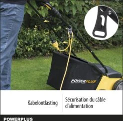 Powerplus POWXG7513 Elektrische Verticuteermachine - Mos Verwijderaar - 1400W - 320mm Maaibreedte - 45L Opvangbak - Incl. Gazonbeluchter/grasbeluchter -Tuingereedschaps winkel 1200x1177 7