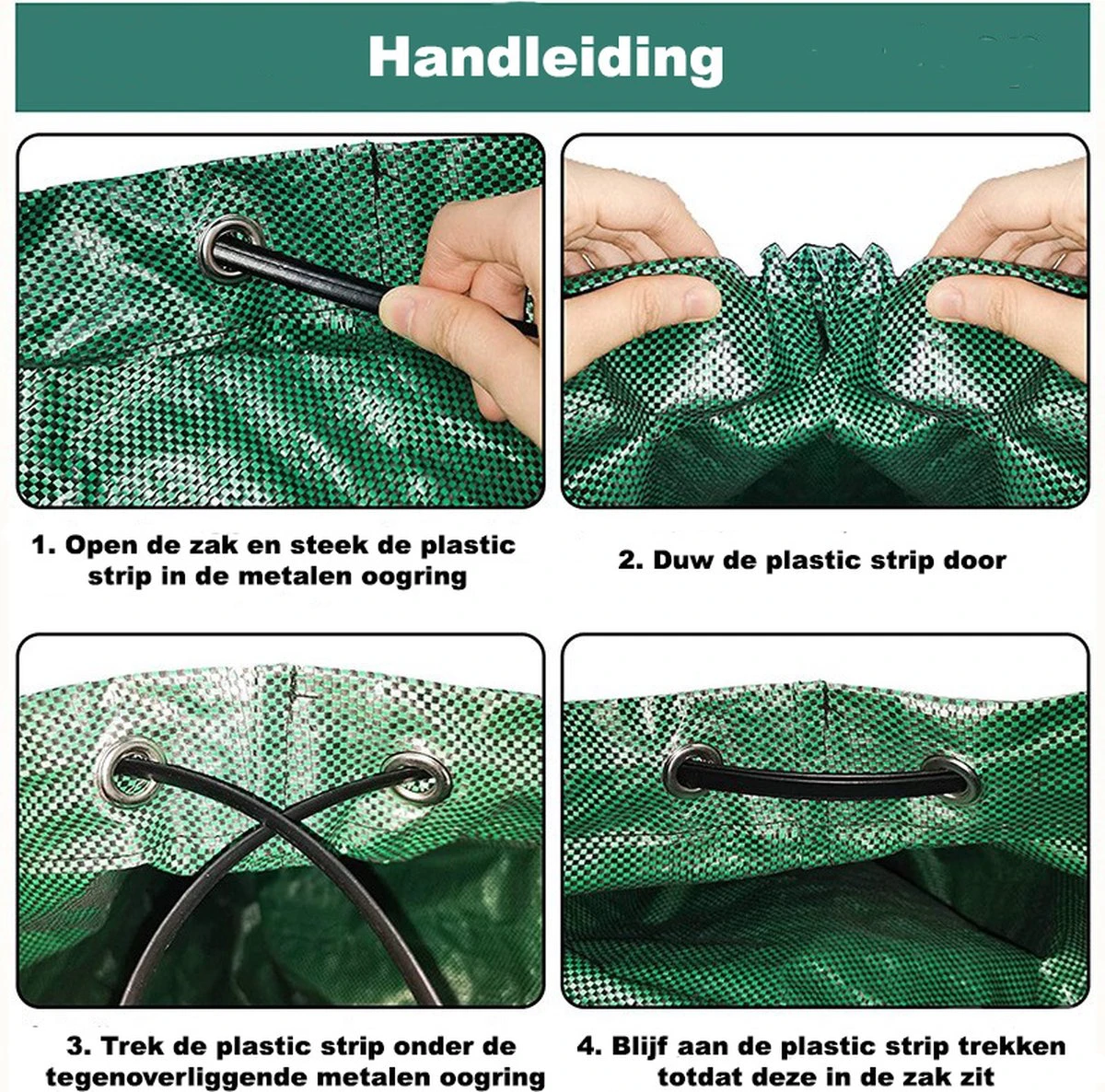 Tuin Afvalzakken - 2 Stuks - Opvouwbare Afvalzak - Tuin Afvalzak - Bladzakken - Waterstotend Tuinafvalzak - 270L 10 Tuin Afvalzakken - 2 Stuks - Opvouwbare Afvalzak - Tuin Afvalzak - Bladzakken - Waterstotend Tuinafvalzak - 270L - Afbeelding 8