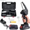 Zenway - Mini Kettingzaag - Snoeizaag - Kettingzaag - Kettingzaag Elektrisch Met 1 Accu- Inclusief Koffer - 1 Extra Accu - Zwart -Tuingereedschaps winkel 1200x1193 7