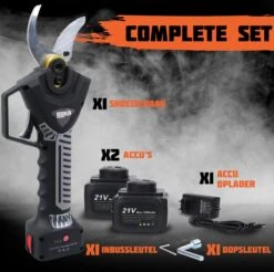 Reichlër® Elektrische Snoeischaar - 40 Mm Snijdiameter - 2x Accu - Anti-cut Functie - Heggenschaar - Takkenschaar - Zwart 14 Reichlër® Elektrische Snoeischaar - 40 Mm Snijdiameter - 2x Accu - Anti-cut Functie - Heggenschaar - Takkenschaar - Zwart -Tuingereedschaps winkel 1200x1195 2