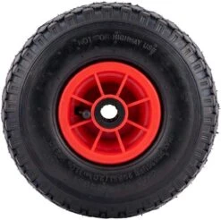 Benson Bolderkarwiel Steekwagenwiel Met Luchtband 3.00-4 | Asgatdiameter 20mm Rollager | Hoogte Wiel 26cm -Tuingereedschaps winkel 1200x1197