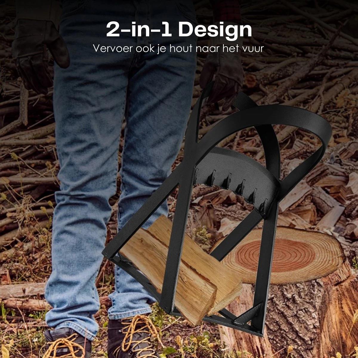 Flowkey® Houtklover - Houtsplijter Bijl - Houtkliever Kloofwig Gietijzer - Voor Hout & Aanmaakhout - Inclusief Gratis Hamer 12 Flowkey® Houtklover - Houtsplijter Bijl - Houtkliever Kloofwig Gietijzer - Voor Hout & Aanmaakhout - Inclusief Gratis Hamer - Afbeelding 10