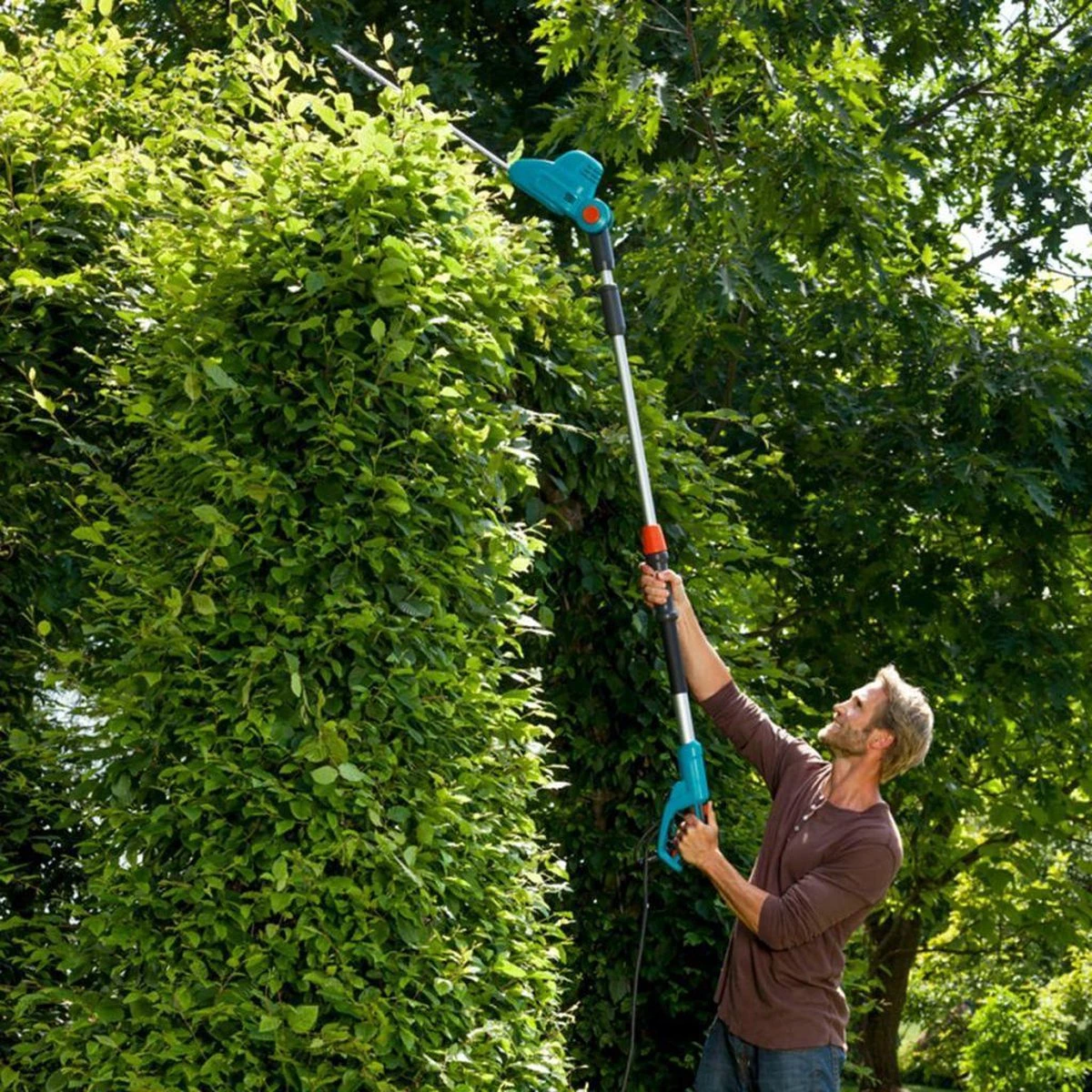 GARDENA - Telescopische THS 500/48 - Heggenschaar (gemotoriseerd) - 48 Cm Meslengte - 25 Mm Tandmes Opening 5 GARDENA - Telescopische THS 500/48 - Heggenschaar (gemotoriseerd) - 48 Cm Meslengte - 25 Mm Tandmes Opening - Afbeelding 3