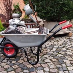 Gardebruk Kruiwagen 100L - Luchtband - 250kg Draagkracht Zilver -Tuingereedschaps winkel 1200x1200 12