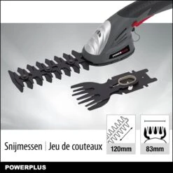 Powerplus POWEG4500 Gras-/Heggenschaar Accu - 7.2V - Snoeien En Knippen - Zwaardlengte 83/120mm - Mesafstand 8mm - Incl. 1,5Ah Accu En Lader - Haagschaar Voor Tuinonderhoud 12 Powerplus POWEG4500 Gras-/Heggenschaar Accu - 7.2V - Snoeien En Knippen - Zwaardlengte 83/120mm - Mesafstand 8mm - Incl. 1,5Ah Accu En Lader - Haagschaar Voor Tuinonderhoud -Tuingereedschaps winkel 1200x1200 147