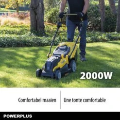 Powerplus POWXG6281 Elektrische Grasmaaier - Grasmachine Voor Middelgrote En Grote Tuin - 2000W - Maaibreedte 420mm - Verstelbare Maaihoogte - Mulching Functie - Incl. 40L Opvangbak -Tuingereedschaps winkel 1200x1200 216