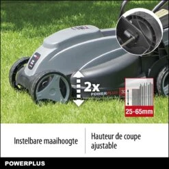 Powerplus POWEG63703 Elektrische Grasmaaier - Grasmachine Voor Kleine Tuin - 1000 W - 32cm Maaibreedte - 30L Opvangbak - Verstelbare Maaihoogte -Tuingereedschaps winkel 1200x1200 224