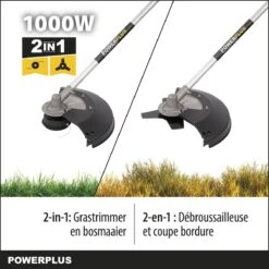 Powerplus POWXG30405 Bosmaaier 2-in-1 - 1000 W - Bosmaaier & Grastrimmer -Tuingereedschaps winkel 1200x1200 264
