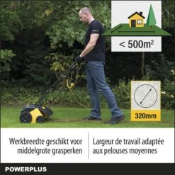 Powerplus POWXG7513 Elektrische Verticuteermachine - Mos Verwijderaar - 1400W - 320mm Maaibreedte - 45L Opvangbak - Incl. Gazonbeluchter/grasbeluchter -Tuingereedschaps winkel 1200x1200 338