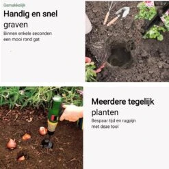 MaatWorkz - Grondboor - 25 CM - Boormachine - Bollenplanter - Moestuin - Palenboor - Boor - Tuin 15 MaatWorkz - Grondboor - 25 CM - Boormachine - Bollenplanter - Moestuin - Palenboor - Boor - Tuin -Tuingereedschaps winkel 1200x1200 480