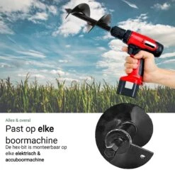 MaatWorkz - Grondboor - 25 CM - Boormachine - Bollenplanter - Moestuin - Palenboor - Boor - Tuin 16 MaatWorkz - Grondboor - 25 CM - Boormachine - Bollenplanter - Moestuin - Palenboor - Boor - Tuin -Tuingereedschaps winkel 1200x1200 481