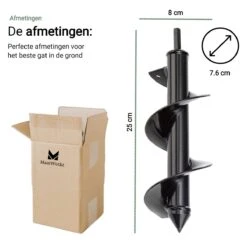 MaatWorkz - Grondboor - 25 CM - Boormachine - Bollenplanter - Moestuin - Palenboor - Boor - Tuin 19 MaatWorkz - Grondboor - 25 CM - Boormachine - Bollenplanter - Moestuin - Palenboor - Boor - Tuin -Tuingereedschaps winkel 1200x1200 483