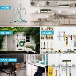 BOTC Bezemhouder - 5 Houders 6 Haken Bezem Ophangsysteem - Zeflklevend - Opbergsysteem - Ophanghaken - Tuingereedschap - Gereedschap Opbergen 11 BOTC Bezemhouder - 5 Houders 6 Haken Bezem Ophangsysteem - Zeflklevend - Opbergsysteem - Ophanghaken - Tuingereedschap - Gereedschap Opbergen -Tuingereedschaps winkel 1200x1200 485