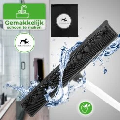 De Blaffende Kat 2 In 1 Rubberen Bezem – Bezem Binnen & Buiten – Vloerwisser Met Steel - Vloertrekker – Veger - Extra Lang 160cm -Tuingereedschaps winkel 1200x1200 506
