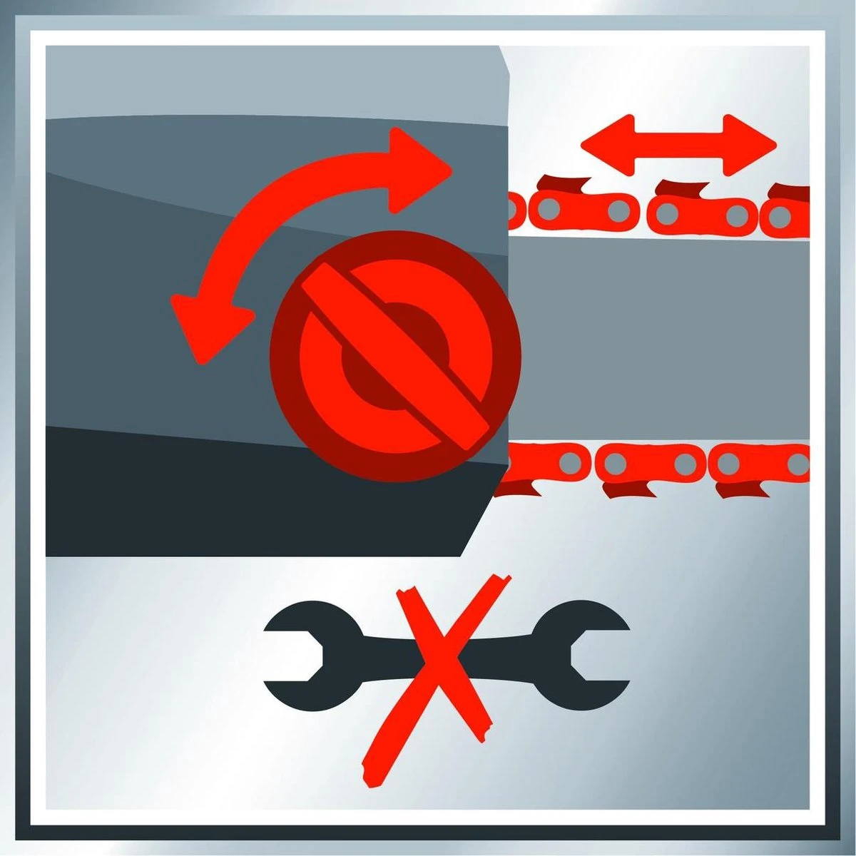 Einhell Accu Kettingzaag GE-LC 18 Li Kit (1x3,0Ah) Power X-Change (Li-Ion - 18 V - 25 Cm Zwaardlengte - 23 Cm Snijlengte - Terugslagbescherming - Kettingvangbout - Incl. 3,0 Ah Accu En Lader) 16 Einhell Accu Kettingzaag GE-LC 18 Li Kit (1x3,0Ah) Power X-Change (Li-Ion - 18 V - 25 Cm Zwaardlengte - 23 Cm Snijlengte - Terugslagbescherming - Kettingvangbout - Incl. 3,0 Ah Accu En Lader) - Afbeelding 14