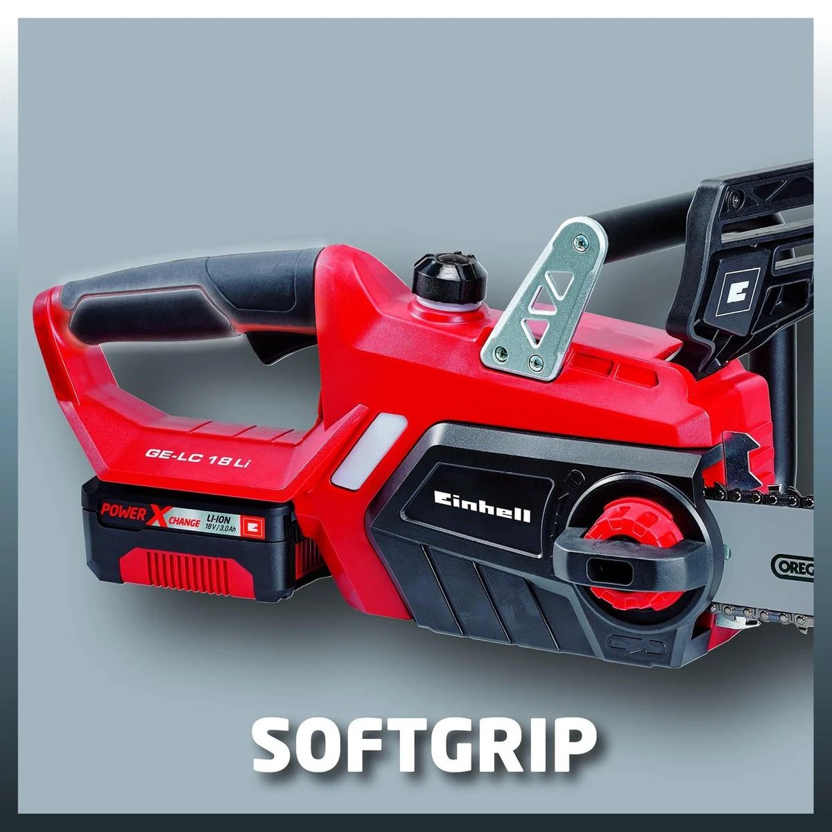 Einhell Accu Kettingzaag GE-LC 18 Li Kit (1x3,0Ah) Power X-Change (Li-Ion - 18 V - 25 Cm Zwaardlengte - 23 Cm Snijlengte - Terugslagbescherming - Kettingvangbout - Incl. 3,0 Ah Accu En Lader) 17 Einhell Accu Kettingzaag GE-LC 18 Li Kit (1x3,0Ah) Power X-Change (Li-Ion - 18 V - 25 Cm Zwaardlengte - 23 Cm Snijlengte - Terugslagbescherming - Kettingvangbout - Incl. 3,0 Ah Accu En Lader) - Afbeelding 15