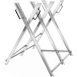 Merkloos Monzana Zaagbok - Metaal Opvouwbaar 83x81x88cm - Zilver -Tuingereedschaps winkel 1200x1200 611