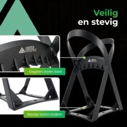 Lighted Lifestyle™| Houtklover Voor Aanmaakhout Incl. Kloofhamer - Houtsplijter - Houtkliever - Snel Haardhout - Gietijzer - Incl. Schroeven -Tuingereedschaps winkel 1200x1200 720