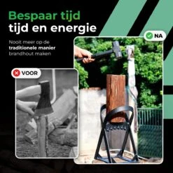 Lighted Lifestyle™| Houtklover Voor Aanmaakhout Incl. Kloofhamer - Houtsplijter - Houtkliever - Snel Haardhout - Gietijzer - Incl. Schroeven -Tuingereedschaps winkel 1200x1200 722