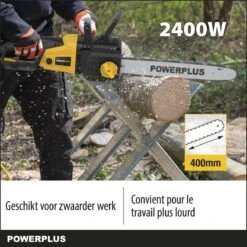 Powerplus POWXG1009 Elektrische Kettingzaag - 2400W - Zwaardlengte 400mm - Automatische Kettingsmering - Incl. 1x Ketting En 1x Zwaard -Tuingereedschaps winkel 1200x1200 729