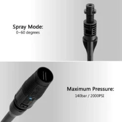 Merkloos 140 Bar Hogedrukspuitlans - Hogedrukreiniger Kärcher-opzetstuk - Verstelbare Sproeikop Voor Karcher Hogedrukreiniger - Accessoire Voor Karcher K1 K2 K3 K4 K5 K6 K7 -Tuingereedschaps winkel 1200x1200 802