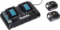 Makita - DLM432PT2 - 2x 18V - Accu - Grasmaaier - Set - 2x 5.0 Ah - Duolader -Tuingereedschaps winkel 1200x609 1