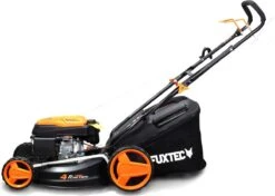 FUXTEC Grasmaaier Benzine - 46cm - Zelfrijdend / Zelftrekkend / Achterwielaandrijving - Mulchfunctie - Opvangbak 50L - FX-RM4646 -Tuingereedschaps winkel 1200x856