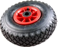 Benson Bolderkarwiel Steekwagenwiel Met Luchtband 3.00-4 | Asgatdiameter 20mm Rollager | Hoogte Wiel 26cm -Tuingereedschaps winkel 1200x970