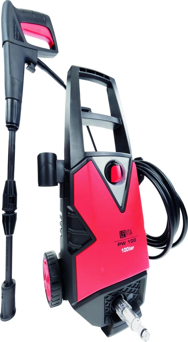 Levita PW100 Elektrische Hogedruk Reiniger - 100 Bar - 1400W 3 Levita PW100 Elektrische Hogedruk Reiniger - 100 Bar - 1400W