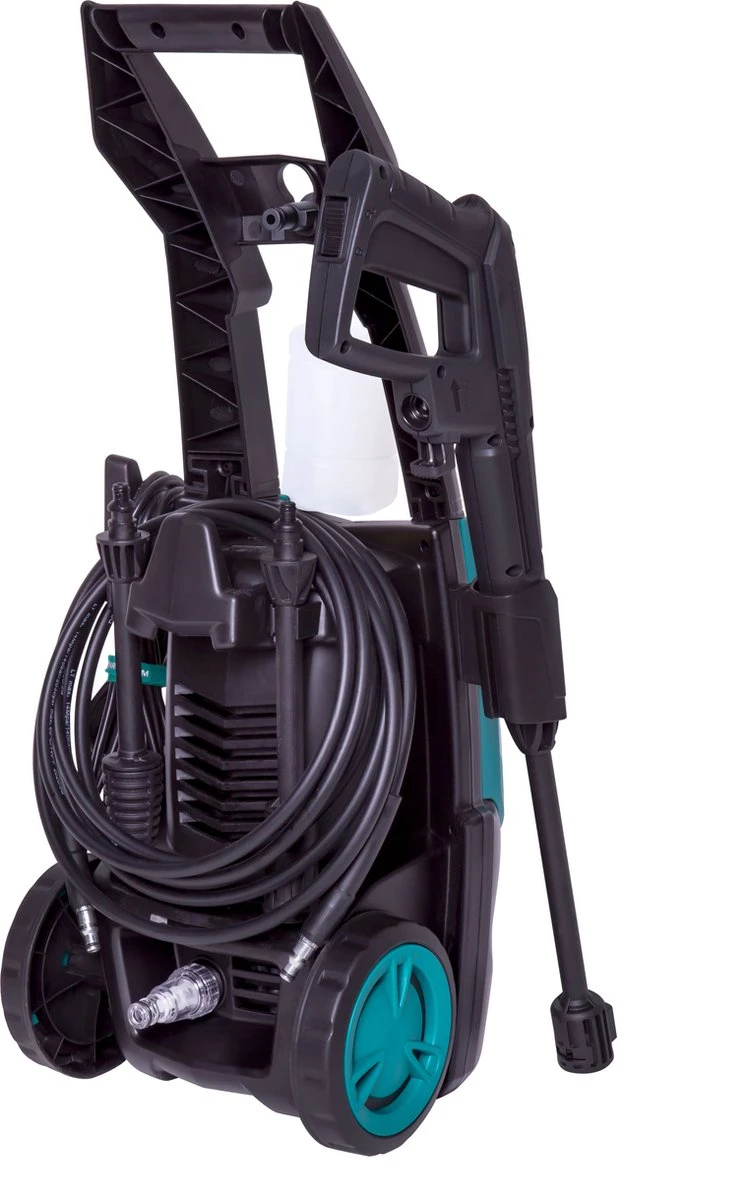 VONROC Hogedrukreiniger V14-2 - 1400W – 110 Bar – 390 L/h – Incl. 5m Slang, Reinigingsmiddelen Flesje, Terrasreiniger En Meer 4 VONROC Hogedrukreiniger V14-2 - 1400W – 110 Bar – 390 L/h – Incl. 5m Slang, Reinigingsmiddelen Flesje, Terrasreiniger En Meer - Afbeelding 2